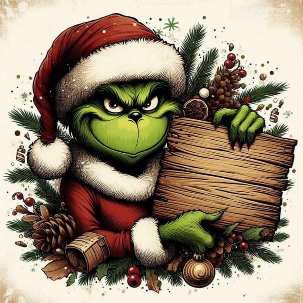 Personalized tabletop decor Grinch